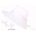 "Spot The Dot"  White Polka Dot Cotton Wide Brim Floppy Sun Hat by Calico Caps  eb-28662659